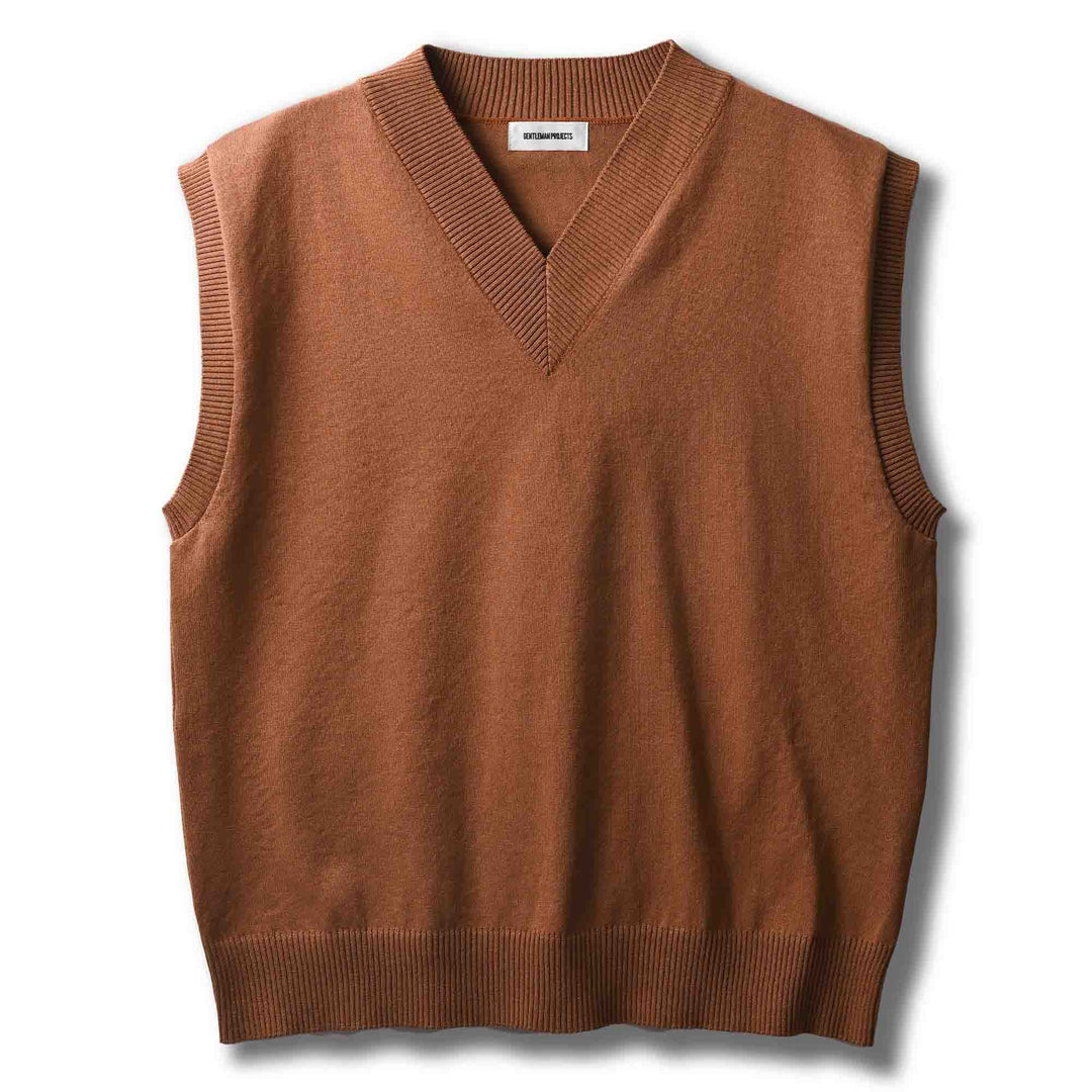 和紙コットンニットベスト「WILLY(ウィリー)」物カット