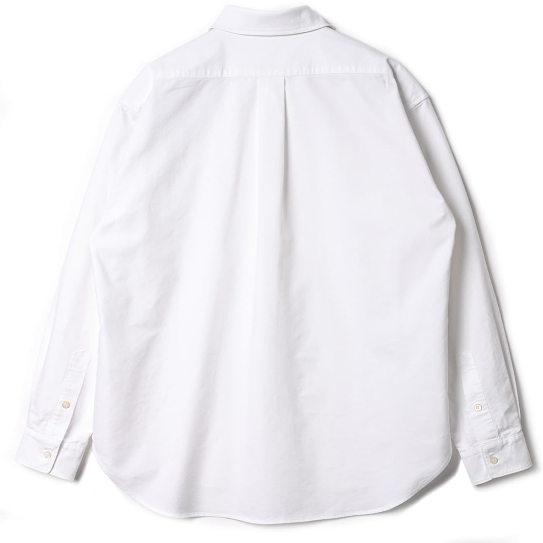デュアルフェイスシャツ「BARON」ホワイト　バック　物カット