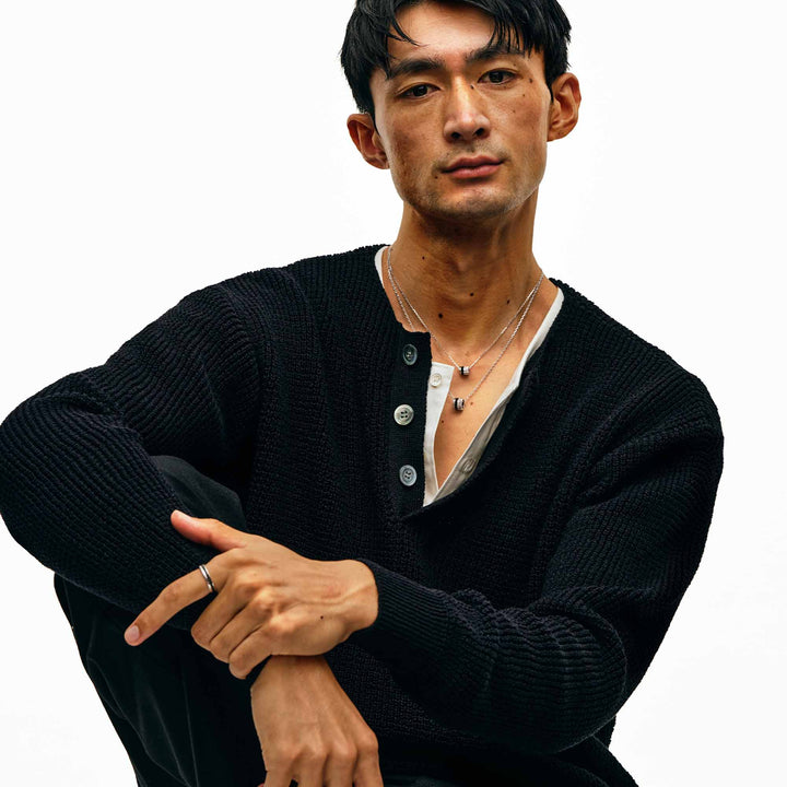大人ヘンリーネックTシャツ「GAVIN」