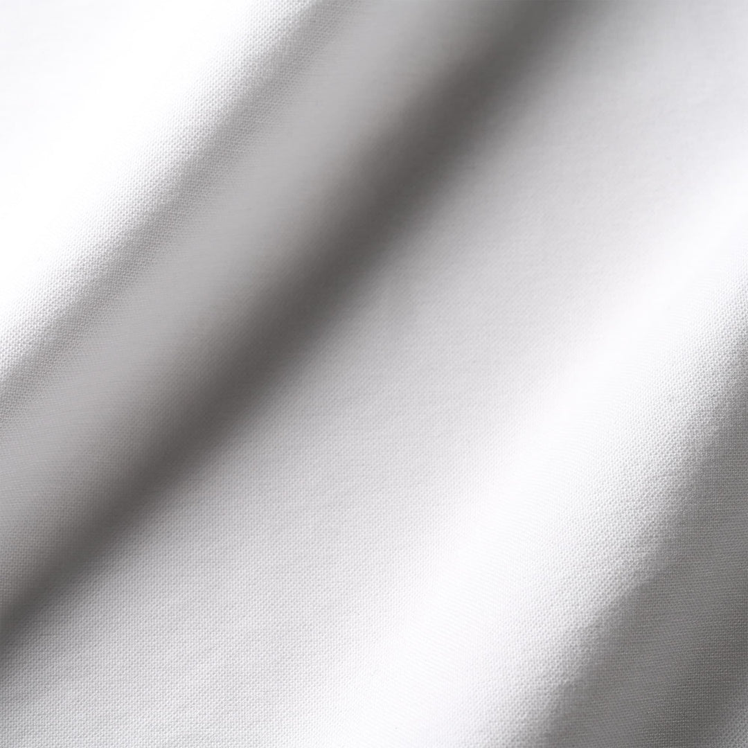 デュアルフェイスシャツ「BARON」ホワイト　生地寄り　ディテール