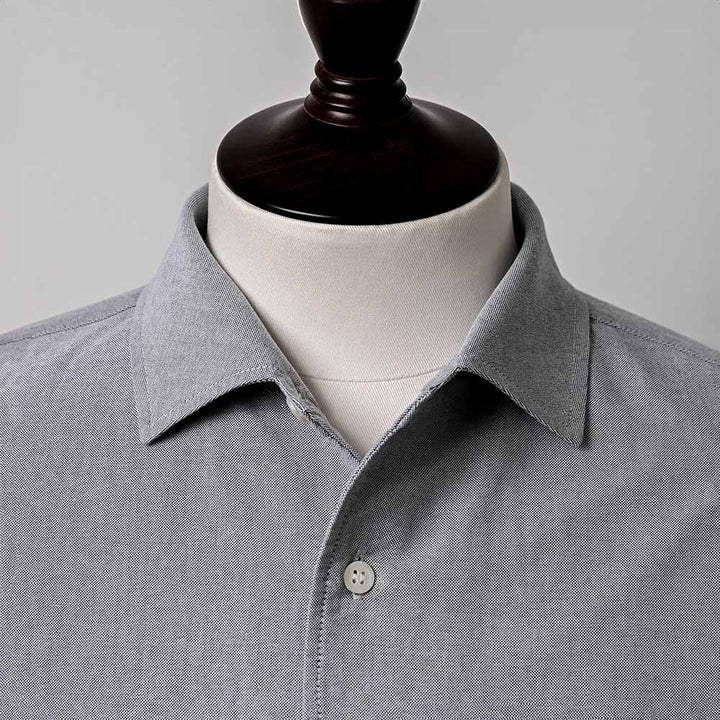 デュアルフェイスシャツ「BARON」襟のディテール