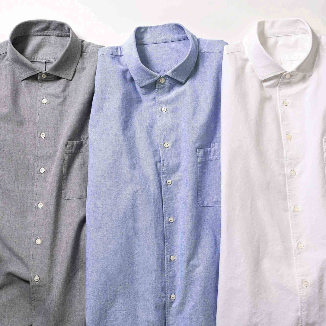 デュアルフェイスシャツ「BARON」カラー別の集合ブツカット