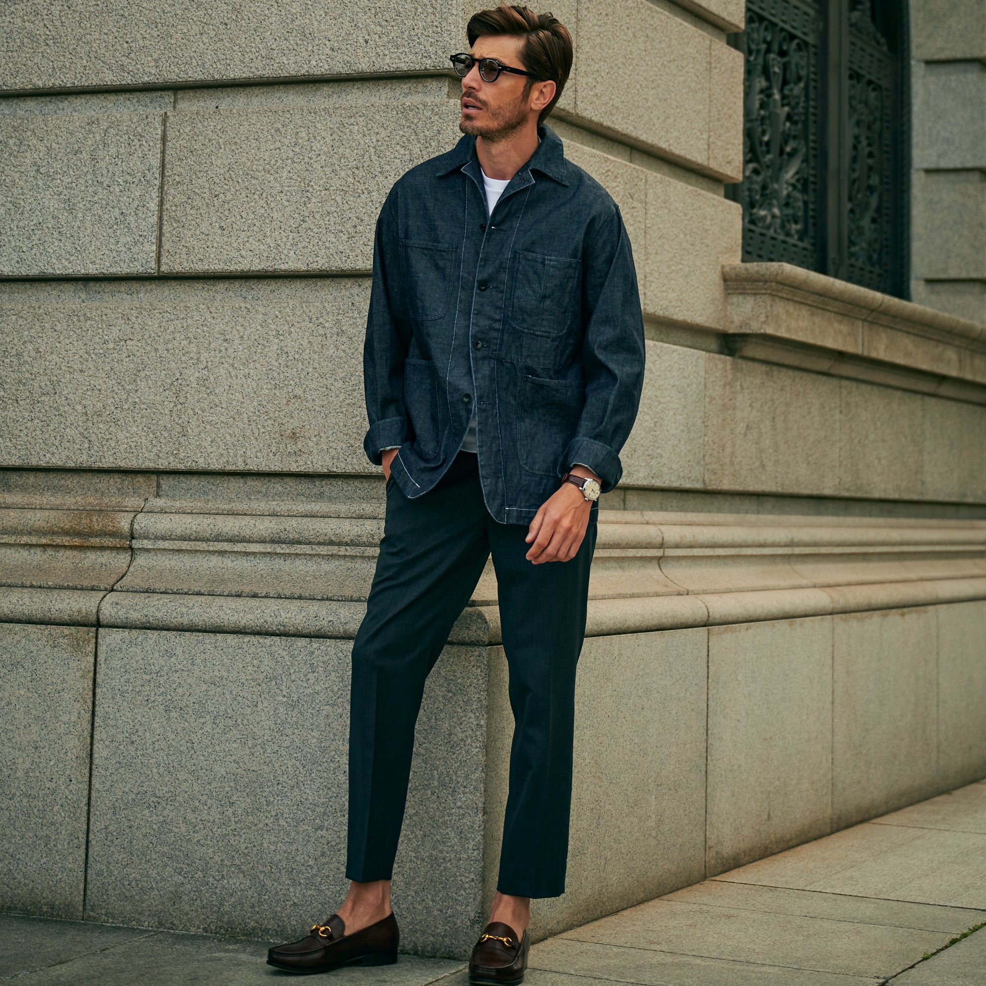 kiton スラックス　チャコール　ウール ESTNATION / ウールシルクタックスラックス＜ESSENCEOFLUXURY