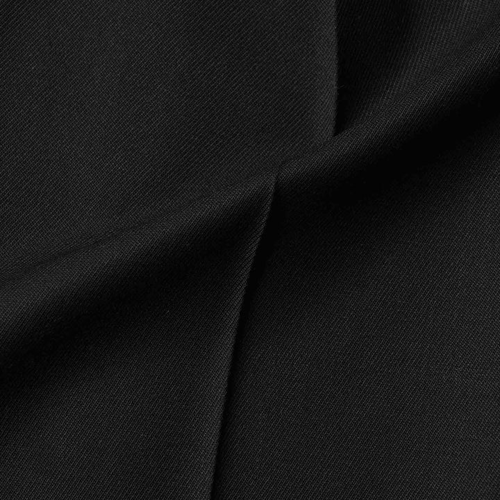 ６スタイルMIXスラックス「LIBRA TOKYO(リブラ トーキョー)」ブラック　生地寄り　ディテール