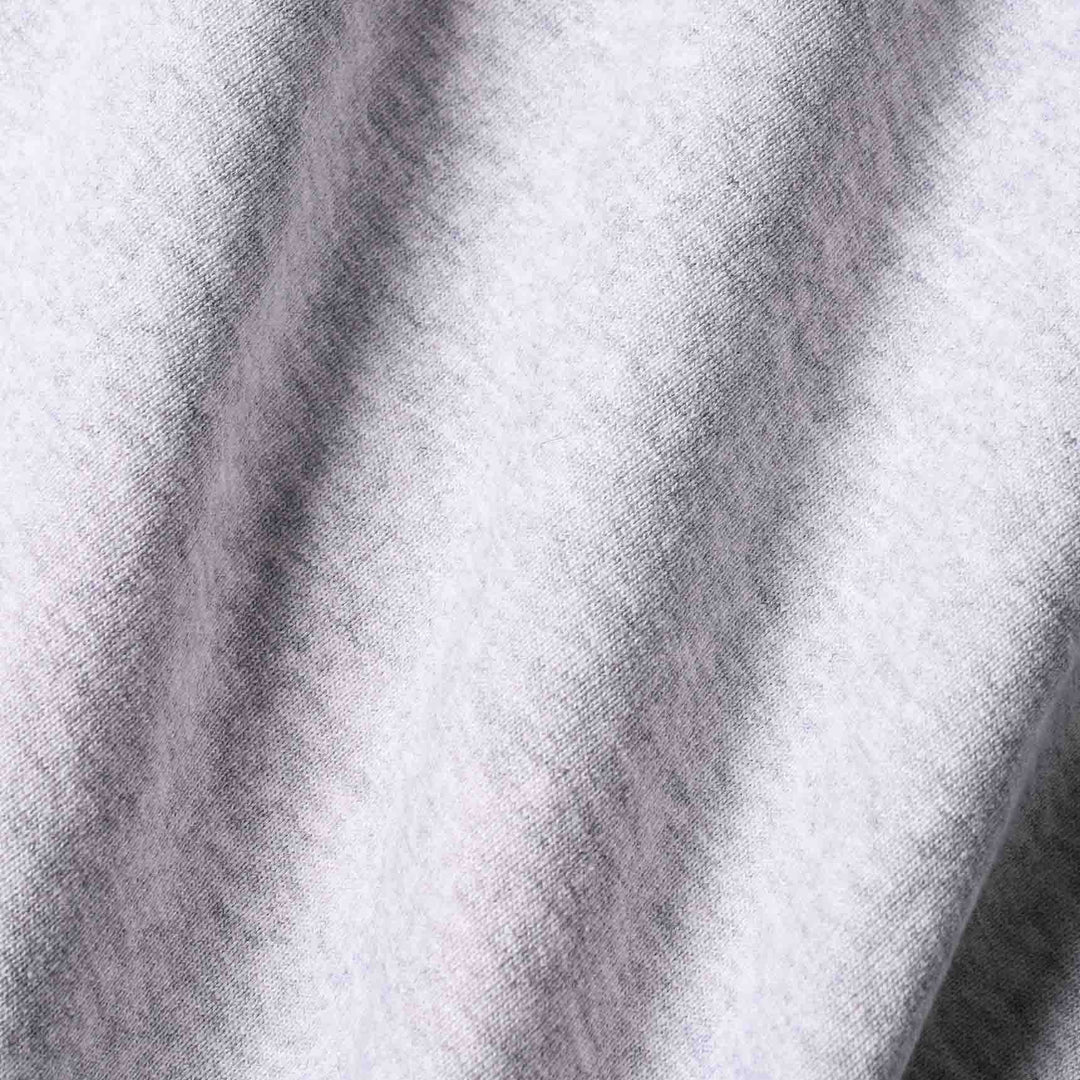 GSC「02 SWEATPANTS」グレー　生地ディテール