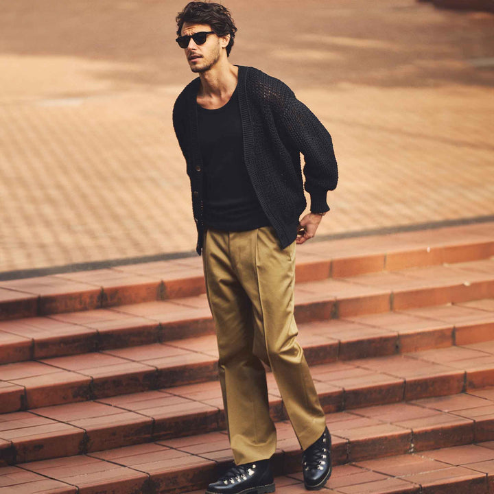 チノトラウザーズ「SAVVY(サヴィー)」着用モデルカット