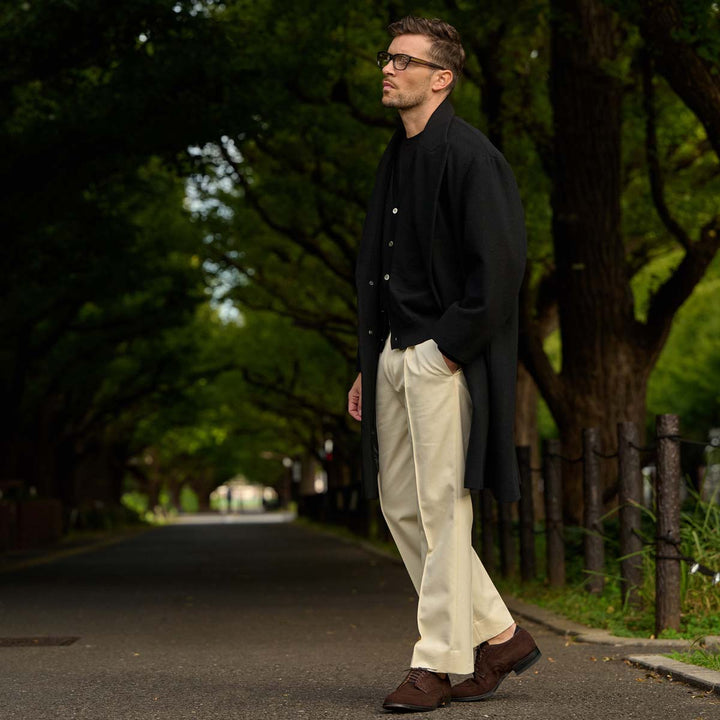 チノトラウザーズ「SAVVY(サヴィー)」着用モデルカット