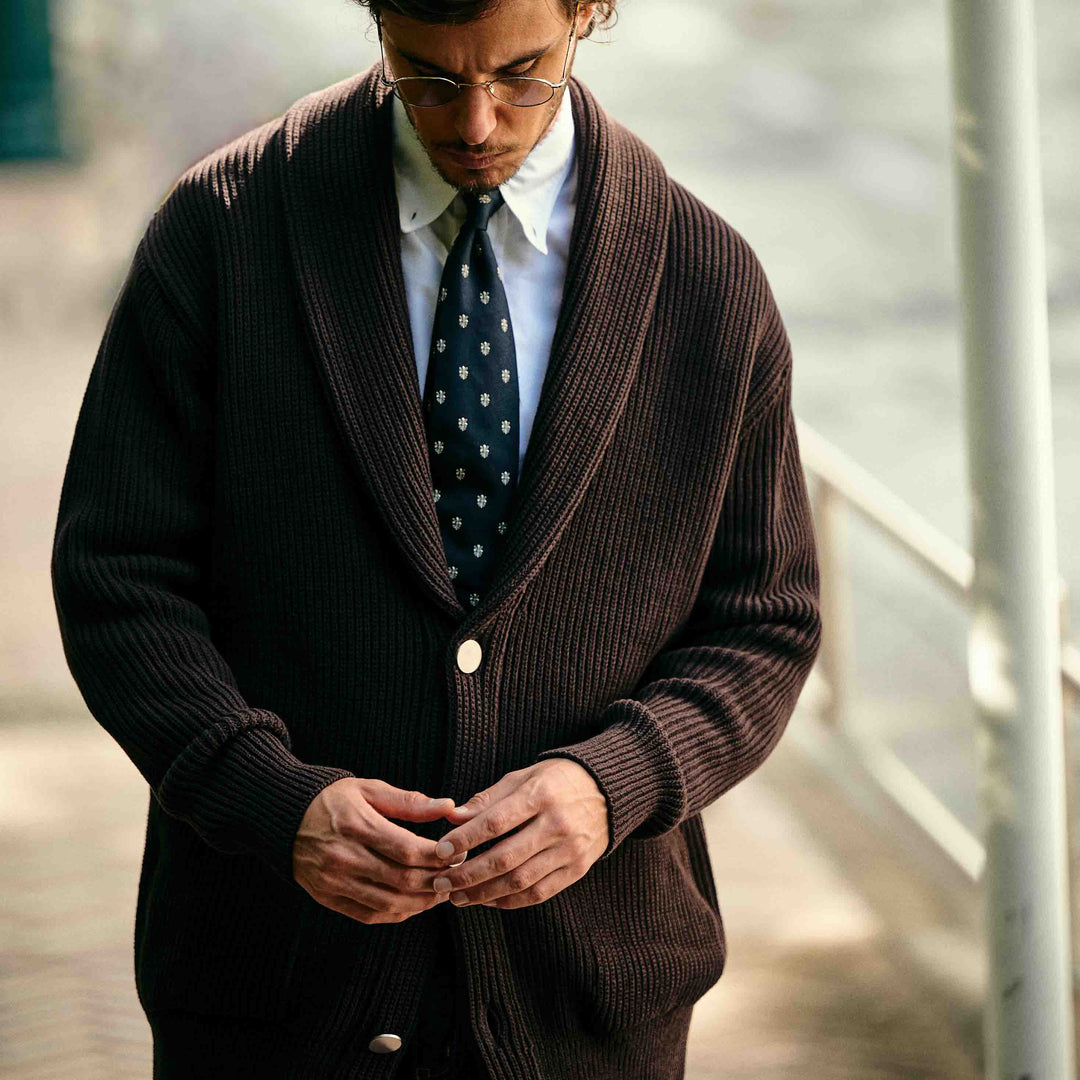 THE WOOSTER CARDIGAN モデル着用カット