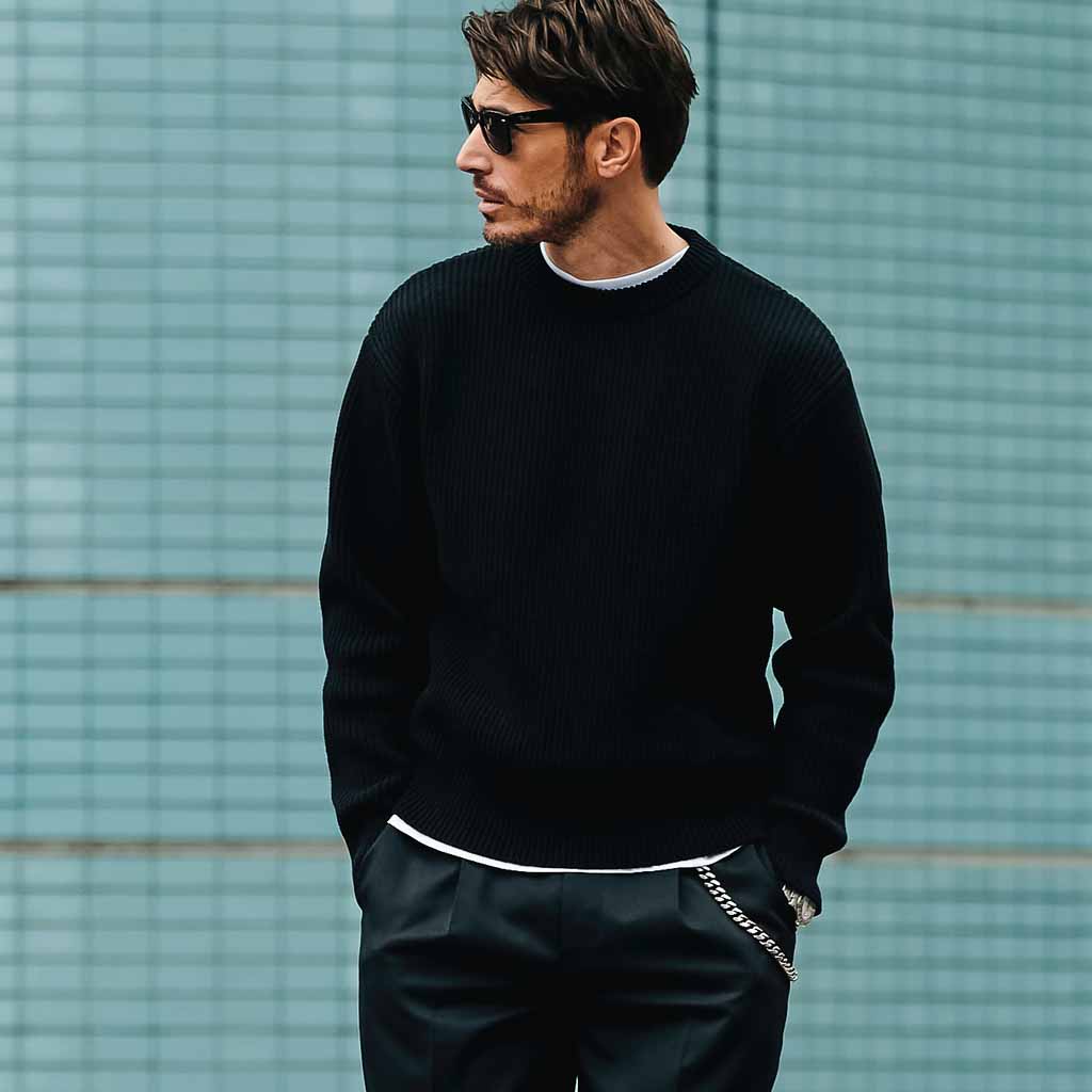 THE WOOSTER SWEATER　モデル着用カット