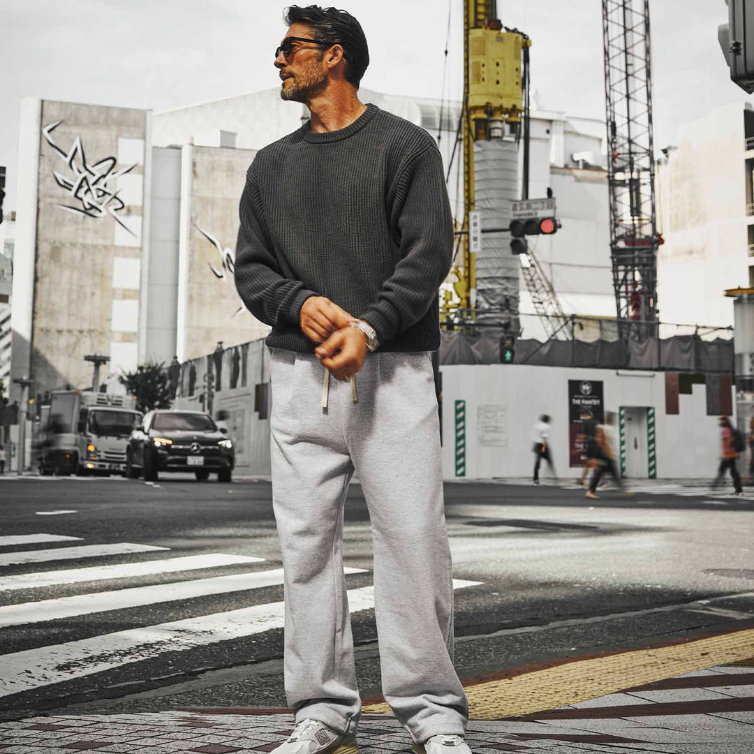 GENTLEMAN PROJECTS グレー ザ ウースターセーター M 俺たち”の都会派モダンニット「THE WOOSTER SWEATER(ザ ウースター