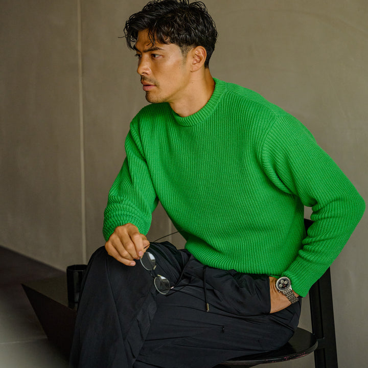 “俺たち”の都会派モダンニット「THE WOOSTER SWEATER(ザ ウースター セーター)」