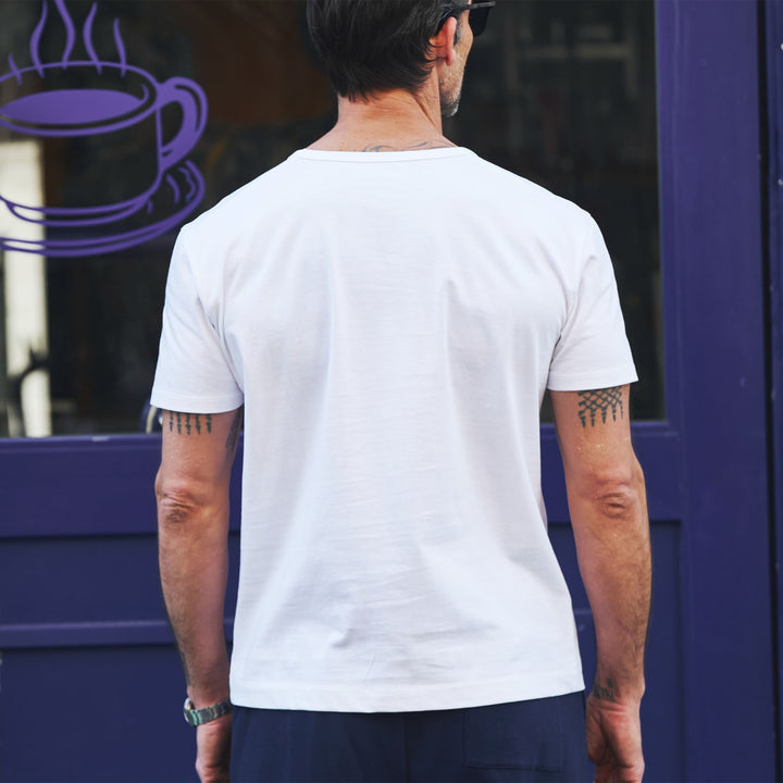 チェストカーブネックTシャツ「ZEFIRO(ぜフィーロ)」