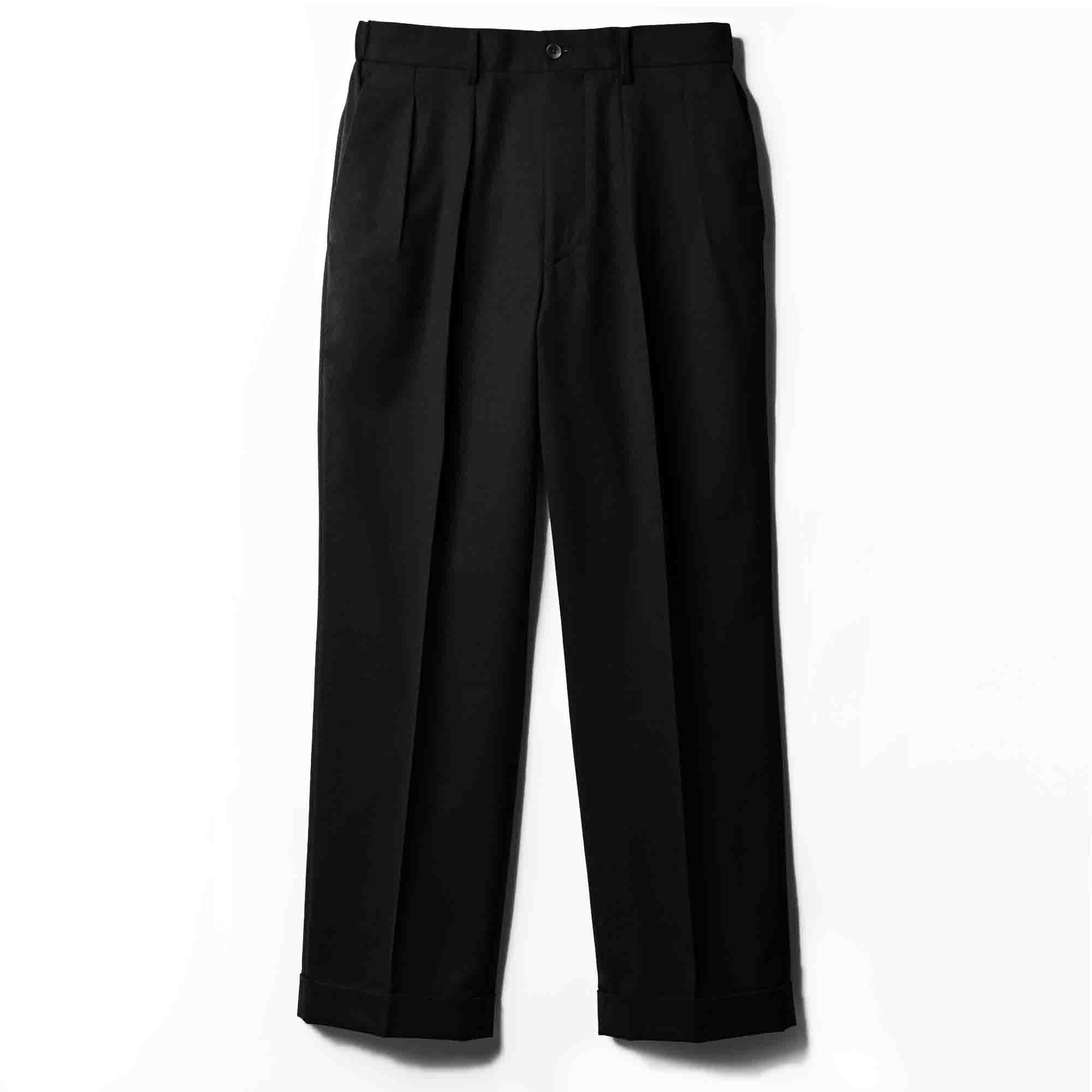 80s〜　イタリア製 GIANFRANCO FERRE ブラックリネンスラックス 90s vintage oaks by FERRE オークスバイフェレ イタリア製 スラックス