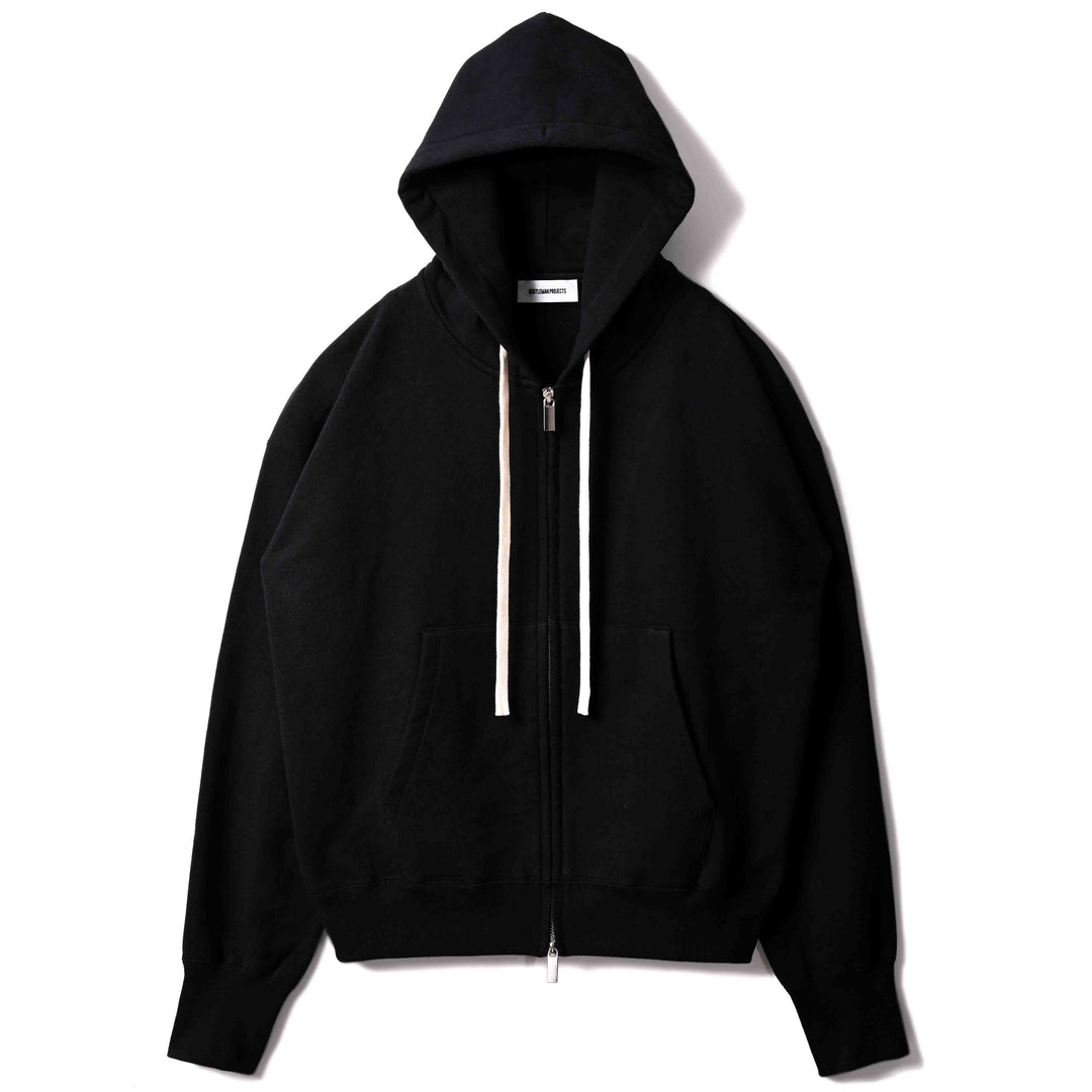 GSC「01 ZIP HOODIE」ブラック　フロント　物カット