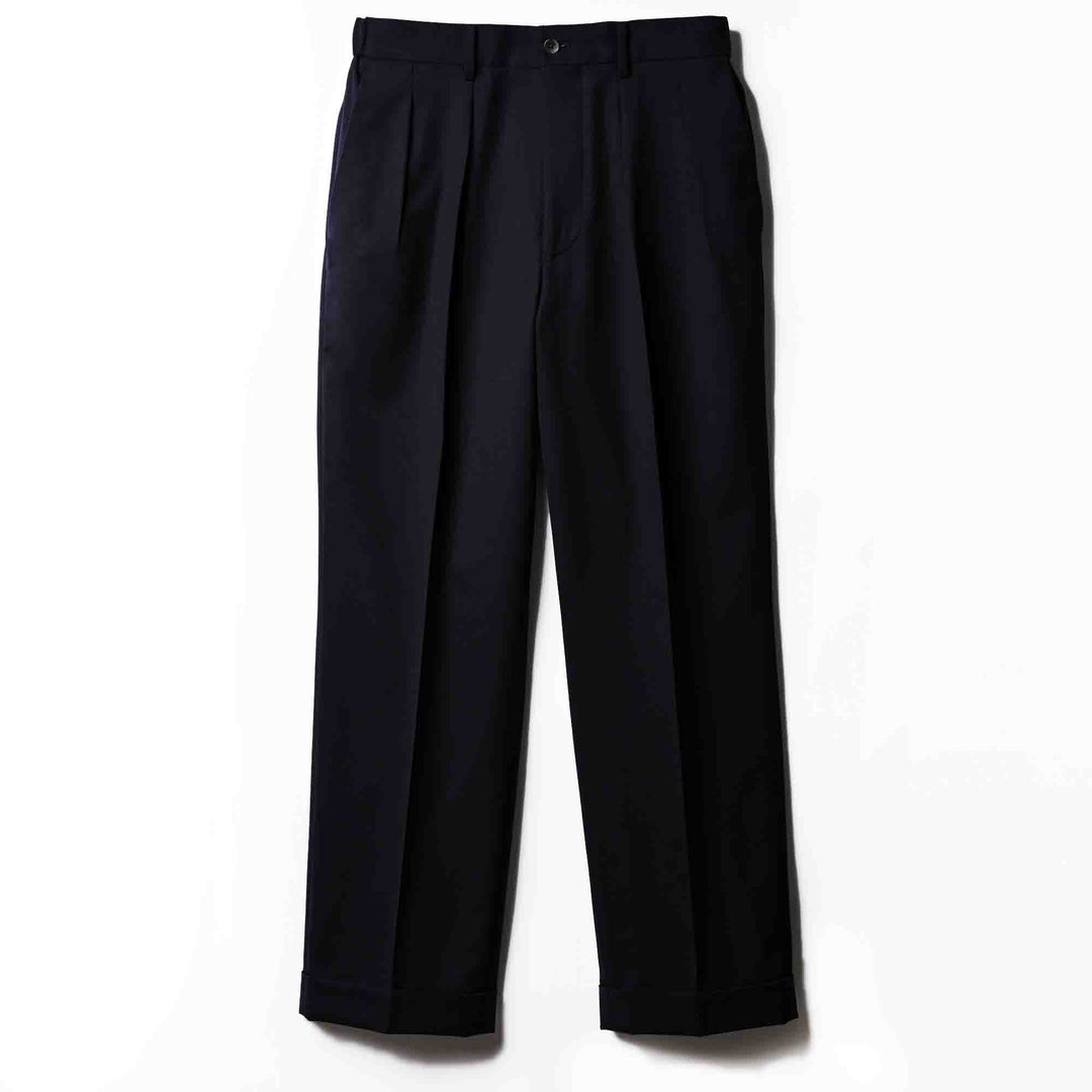 ６スタイルMIXスラックス「LIBRA TOKYO(リブラ トーキョー)」ネイビー　フロント　物カット