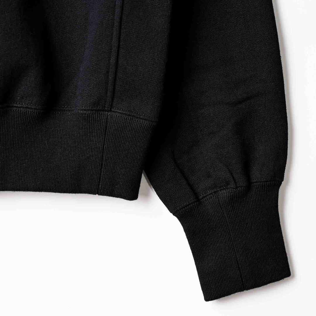 GSC「04 SWEATSHIRT」ブラック　袖　ディテール