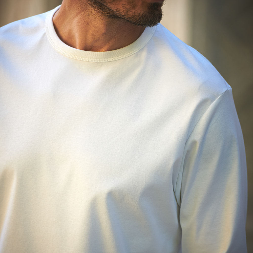 GENTLEMAN PROJECTS ザ レオ ロングスリーブ ホワイト M ドレスロンT「THE LEO“LONG SLEEVE”(ザ レオ ロングスリーブ