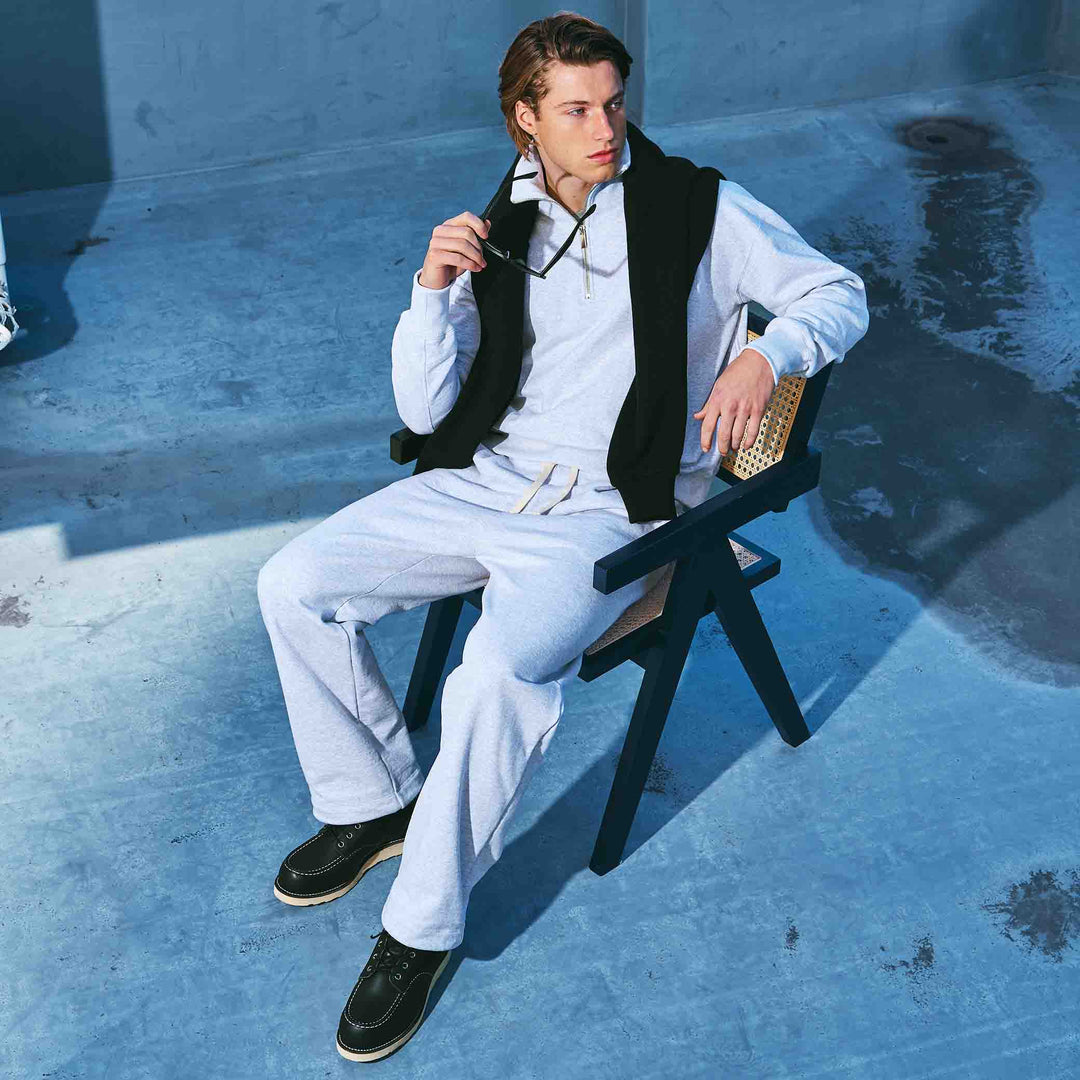 GSC「03 HALF ZIP」グレー　モデルカット