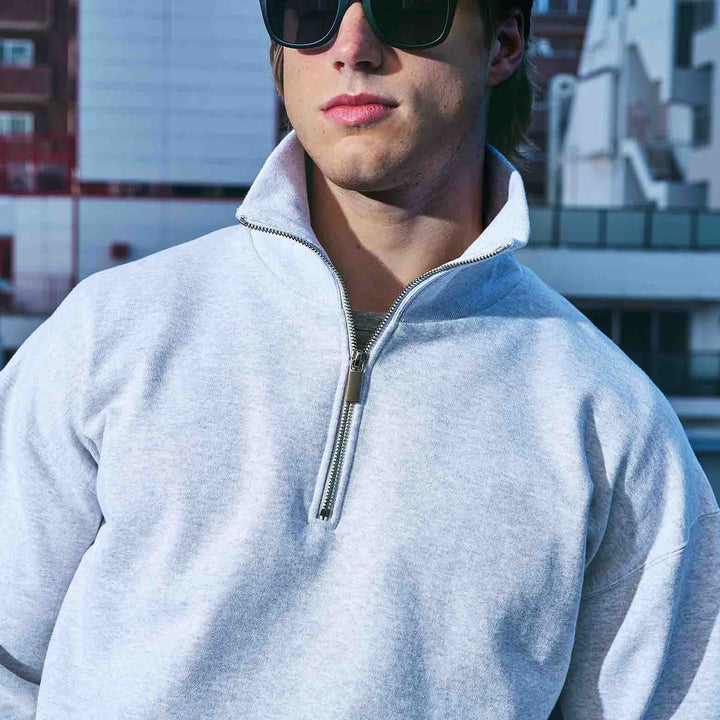 GSC「03 HALF ZIP」着用モデル　ディテール