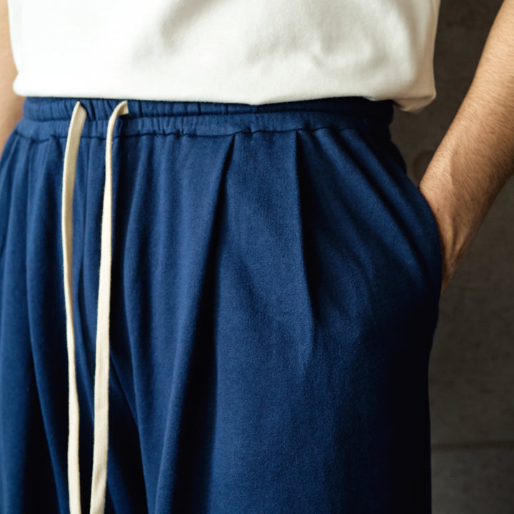 Mini fleece 2-pleat sweatpants "OWEN"