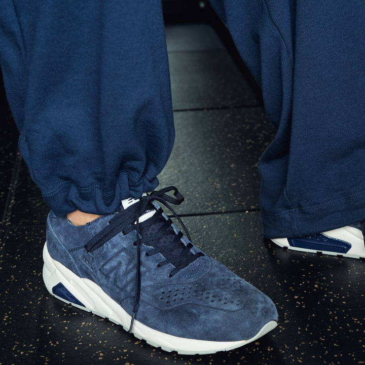 Mini fleece 2-pleat sweatpants "OWEN"