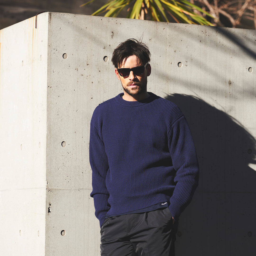 SAMPLE SALE】都会派モダンニット「Wooster sweater(ウースター